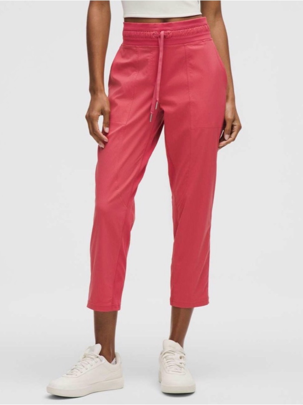 Lululemon Dance Studio Mid-Rise Cropped Pant 6 Desert Red Workout Athleisure